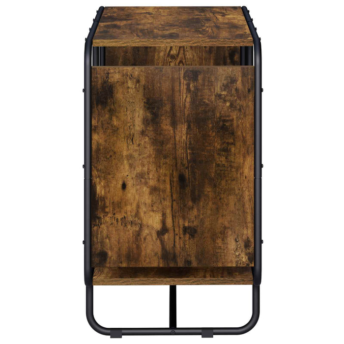 Bufet Stejar fumuriu 80 x 37.5 x 64.5 cm Lemn prelucrat WALTI