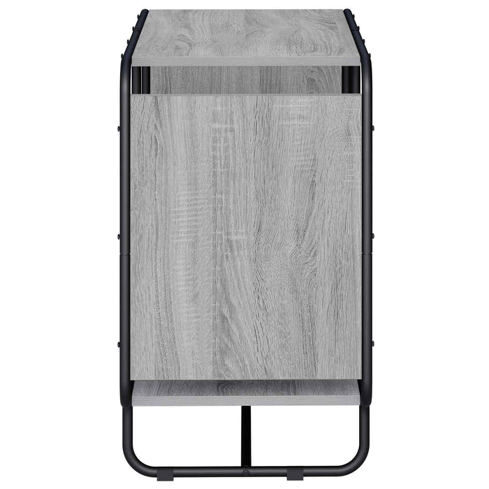 Bufet Sonoma gri 80 x 37.5 x 64.5 cm Lemn prelucrat WALTI