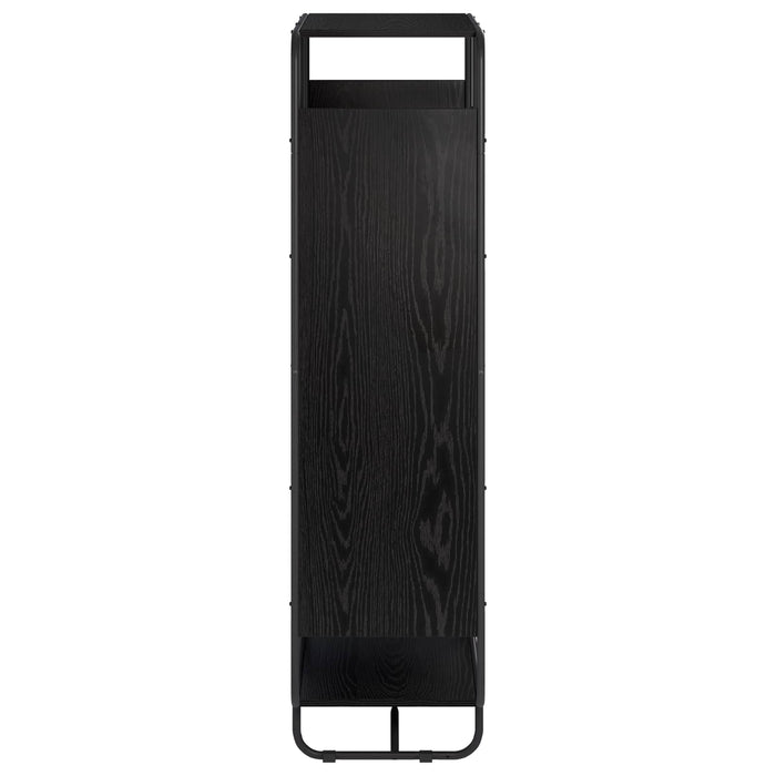 Bufet înalt Stejar Negru 80 x 37.5 x 144 cm Lemn compozit WALTI