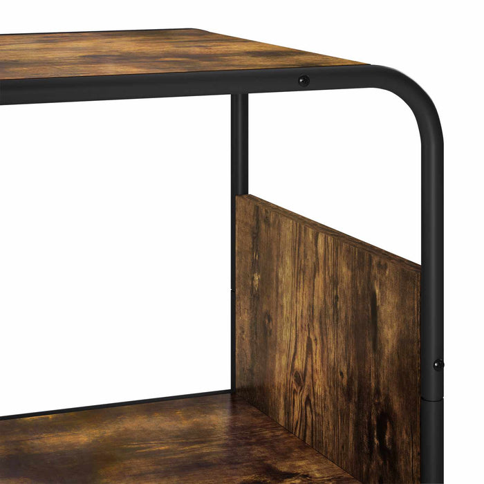 Bufet înalt Stejar fumuriu 80 x 37.5 x 144 cm Lemn compozit WALTI