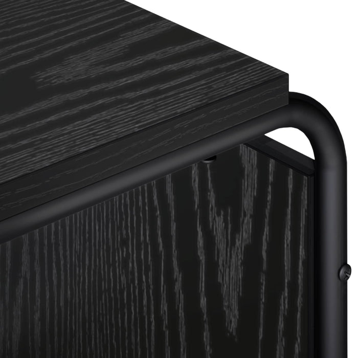 Bufet Stejar Negru 93.5 x 37.5 x 64.5 cm Lemn prelucrat WALTI