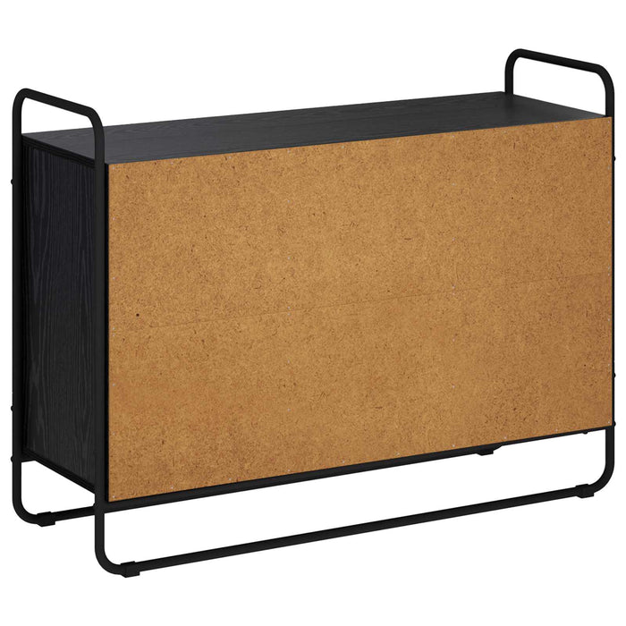 Bufet Stejar Negru 102 x 35 x 75 cm Lemn prelucrat WALTI