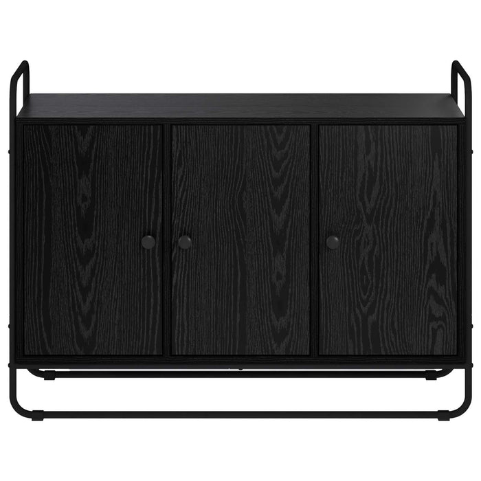 Bufet Stejar Negru 102 x 35 x 75 cm Lemn prelucrat WALTI