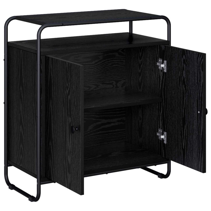 Bufet Stejar Negru 68 x 35 x 75 cm Lemn compozit WALTI