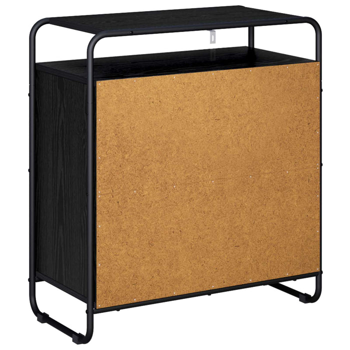 Bufet Stejar Negru 68 x 35 x 75 cm Lemn compozit WALTI