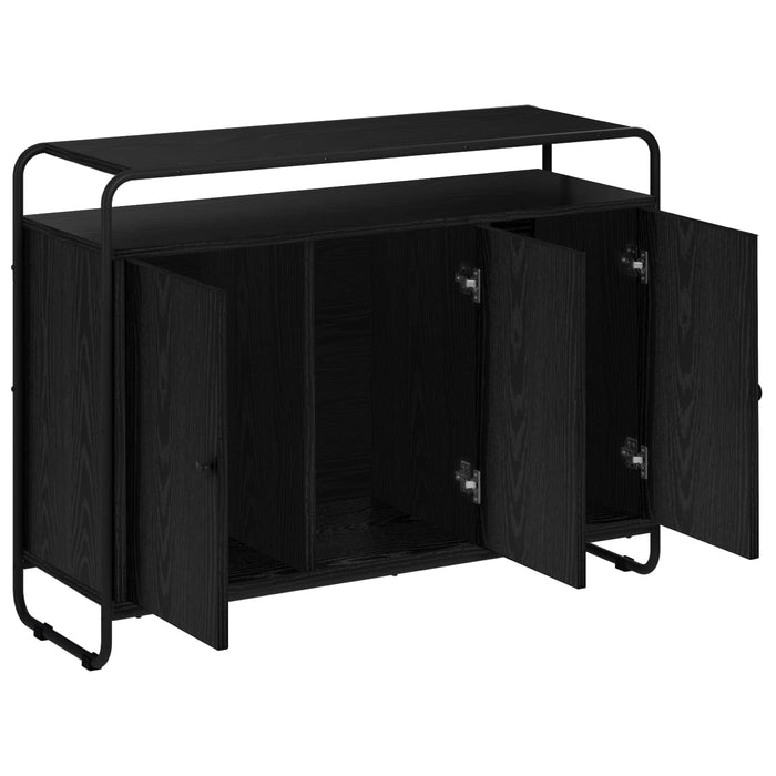 Bufet Stejar Negru 102 x 35 x 75 cm Lemn compozit WALTI