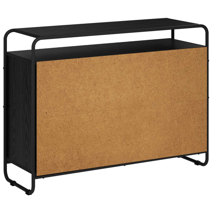 Bufet Stejar Negru 102 x 35 x 75 cm Lemn compozit WALTI