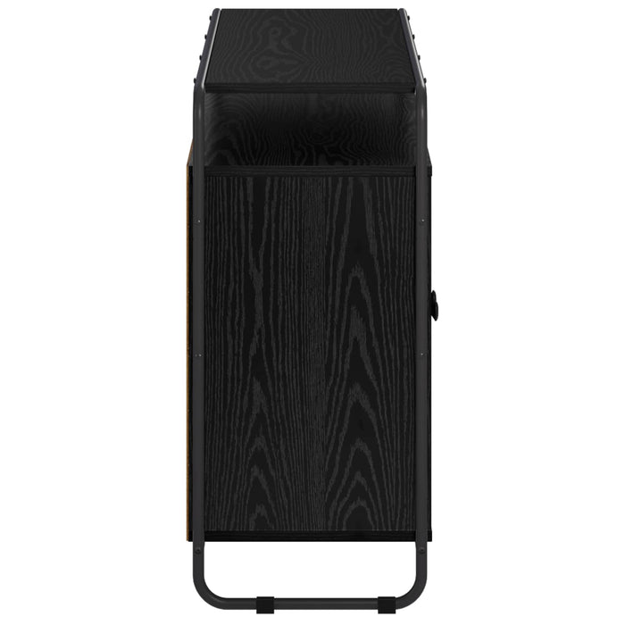 Bufet Stejar Negru 102 x 35 x 75 cm Lemn compozit WALTI