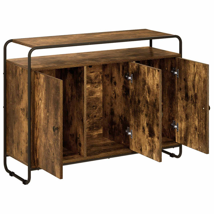 Bufet Stejar fumuriu 102 x 35 x 75 cm Lemn compozit WALTI