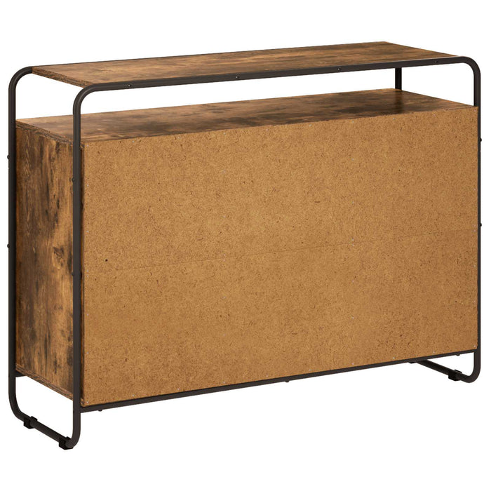 Bufet Stejar fumuriu 102 x 35 x 75 cm Lemn compozit WALTI