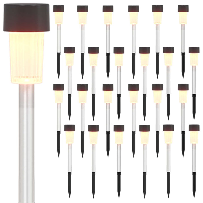 Lumini solare pentru exterior cu ștecher în pământ 24 pcs WALTI
