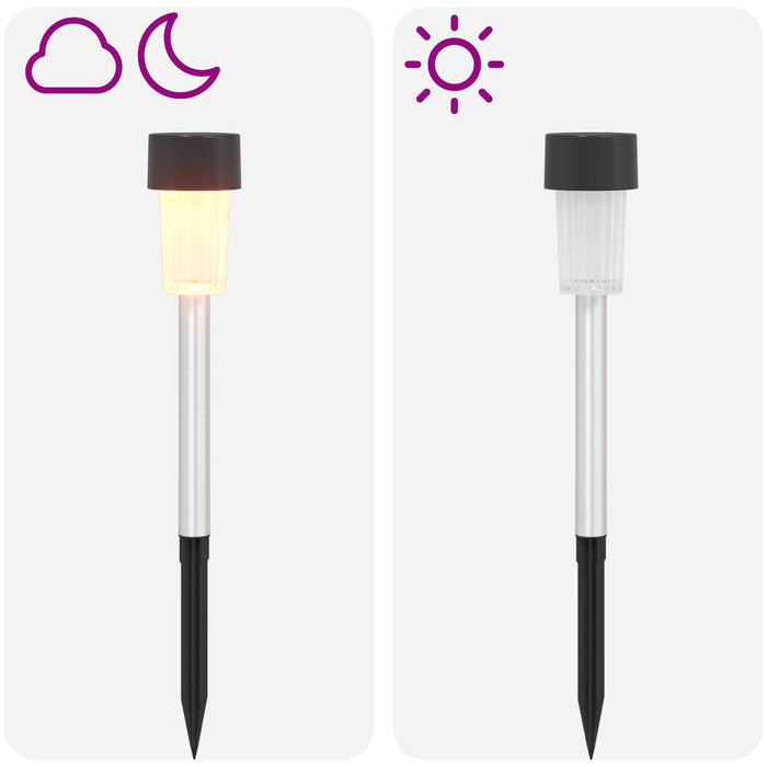 Lumini solare pentru exterior cu ștecher în pământ 24 pcs WALTI