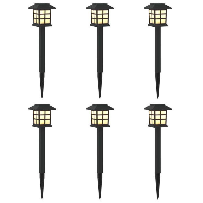 Lumini solare pentru exterior cu ștecher în pământ 6 pcs PP WALTI
