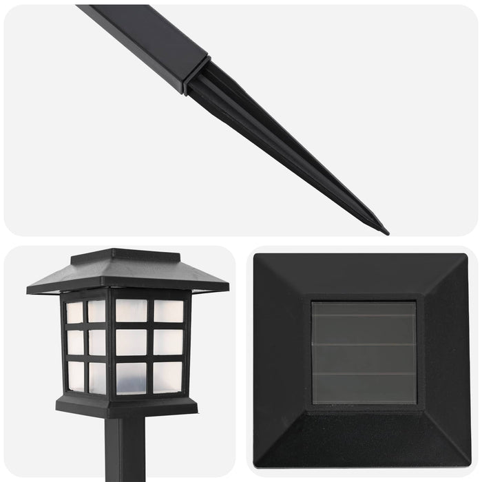 Lumini solare pentru exterior cu ștecher în pământ 12 pcs PP WALTI