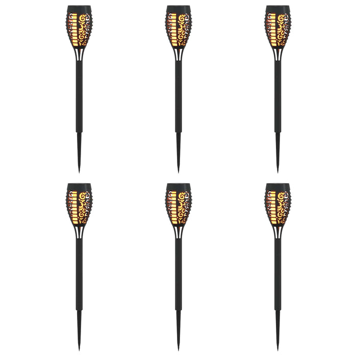 Lumini solare pentru exterior cu ștecher în pământ 6 pcs ABS WALTI