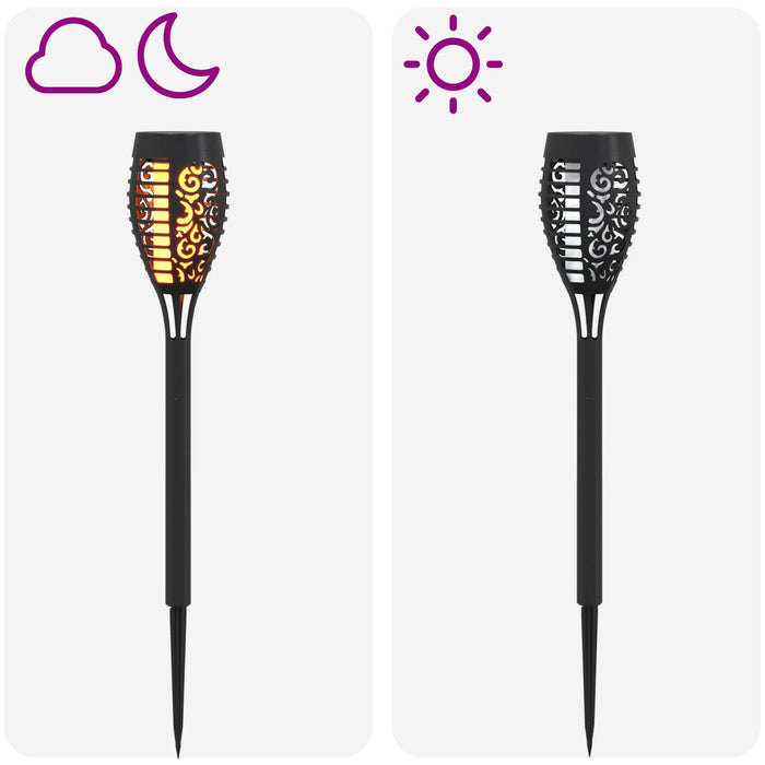 Lumini solare pentru exterior cu ștecher în pământ 6 pcs ABS WALTI