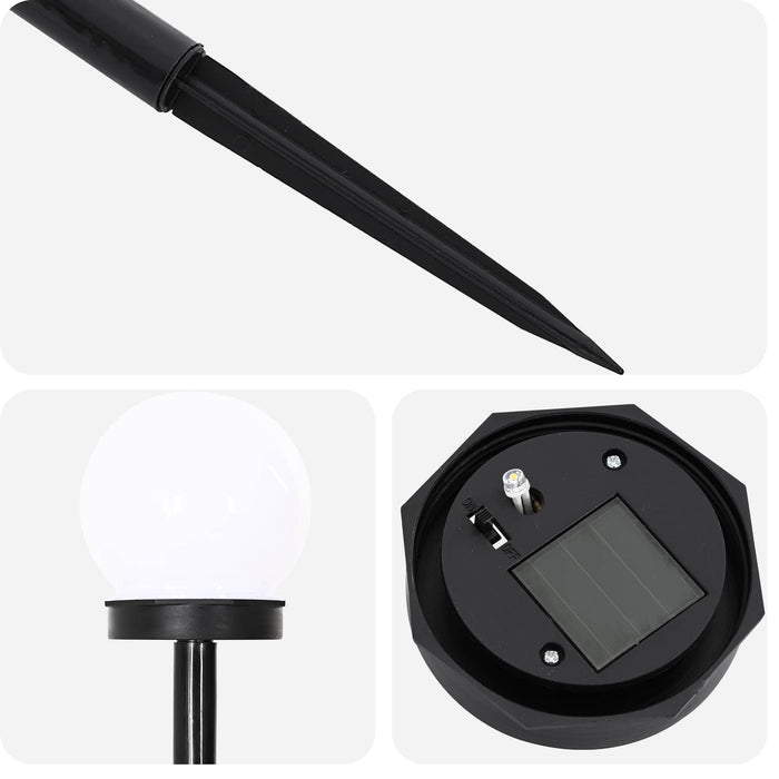 Lumini solare pentru exterior cu ștecher în pământ 4 pcs ABS WALTI