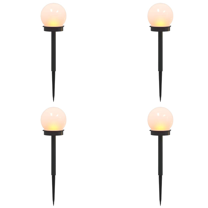 Lumini solare pentru exterior cu ștecher în pământ 4 pcs ABS WALTI