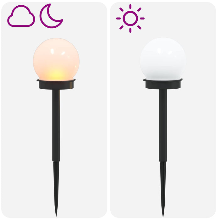 Lumini solare pentru exterior cu ștecher în pământ 4 pcs ABS WALTI