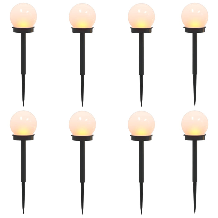 Lumini solare pentru exterior cu ștecher în pământ 8 pcs ABS WALTI