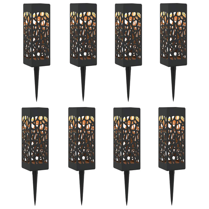 Lumini solare pentru exterior cu ștecher în pământ 8 pcs 29 cm WALTI