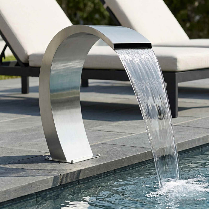 Fântână pentru Piscină Argintiu 60 x 30 x 70 cm Oţel inoxidabil WALTI