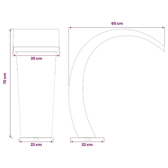 Fântână pentru Piscină Argintiu 60 x 30 x 70 cm Oţel inoxidabil WALTI