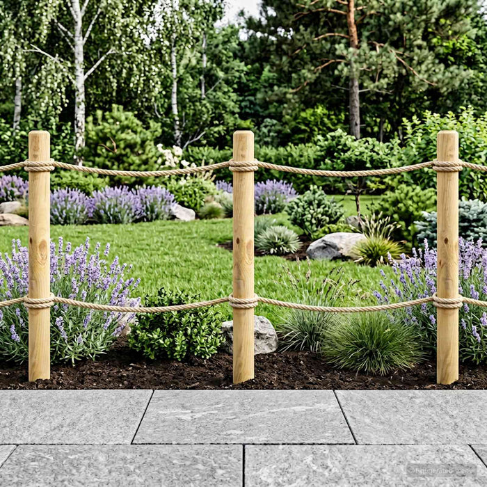 Stâlpi de Gard 5 buc. Verde 60 cm Lemn masiv de pin WALTI