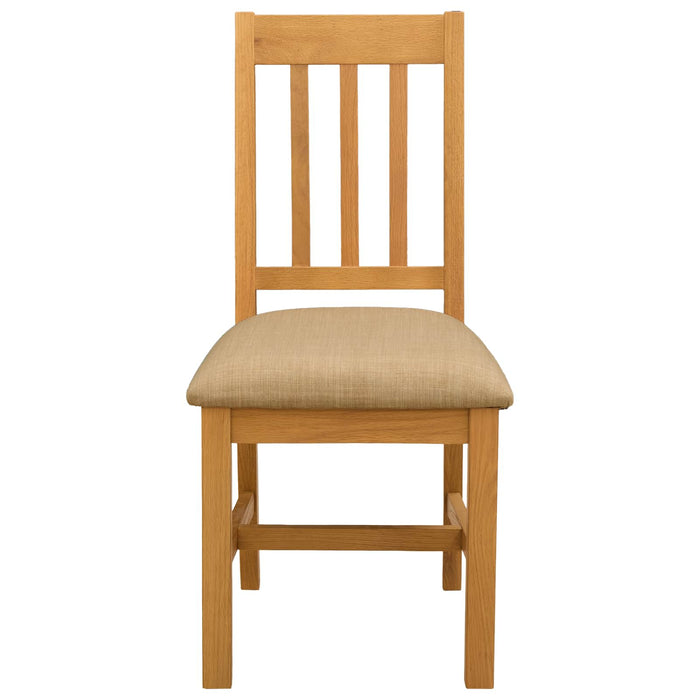 Scaun de sufragerie VENLO 2 pcs Lemn de stejar masiv Bej WALTI