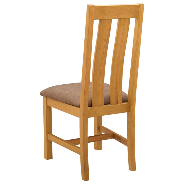 Scaun de sufragerie 2 pcs Lemn de stejar masiv Gri WALTI