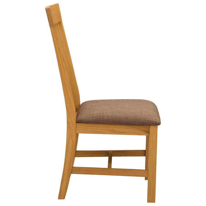 Scaun de sufragerie 2 pcs Lemn de stejar masiv Gri WALTI
