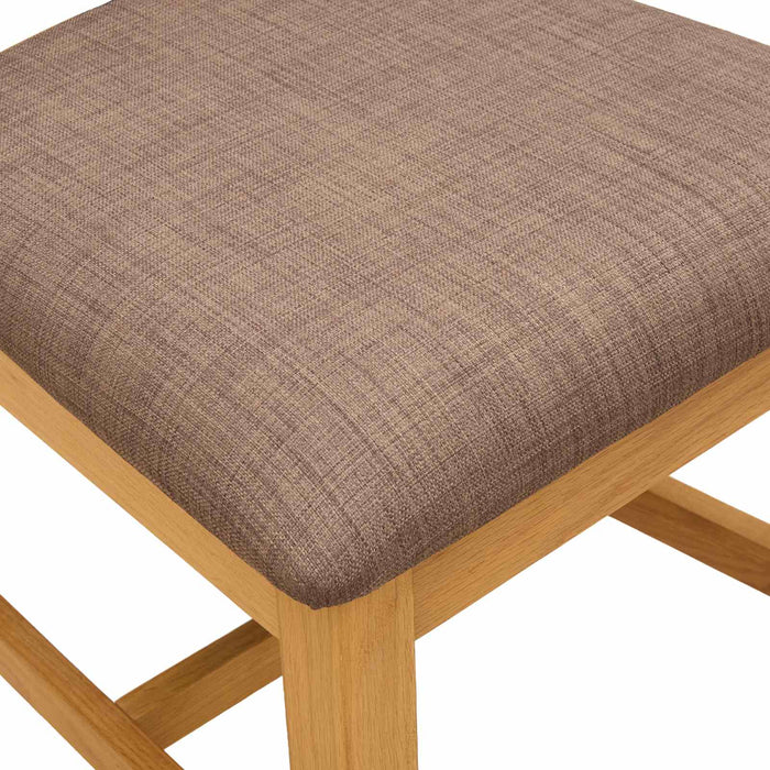 Scaun de sufragerie 2 pcs Lemn de stejar masiv Gri WALTI