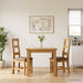 Scaun de sufragerie 2 pcs Lemn de stejar masiv Gri - WALTI WALTI
