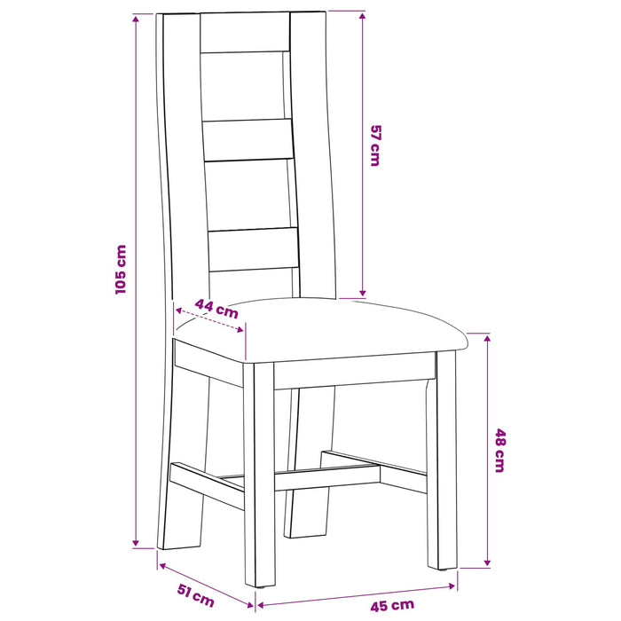 Scaun de sufragerie 2 pcs Lemn de stejar masiv Bej WALTI