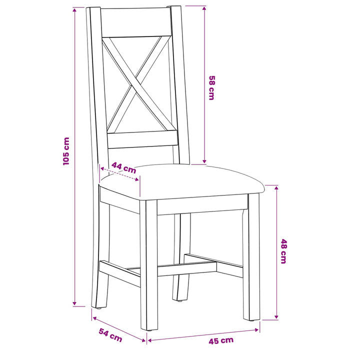 Scaun de sufragerie 2 pcs Lemn de stejar masiv Gri WALTI
