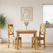 Scaun de sufragerie 2 pcs Lemn de stejar masiv Bej - WALTI WALTI