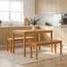 Bancă de Dining 95 x 32 x 45 cm Lemn de stejar masiv natural - WALTI WALTI