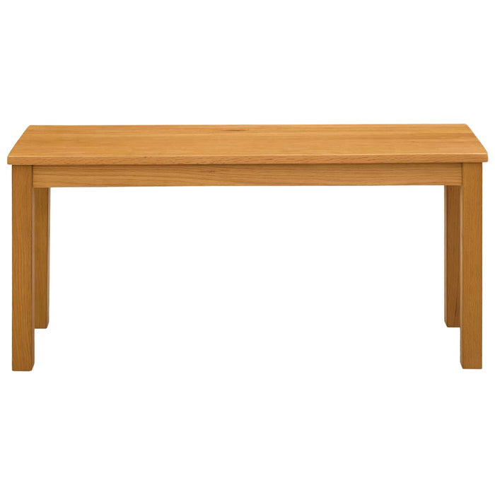 Bancă de Dining 95 x 32 x 45 cm Lemn de stejar masiv natural WALTI