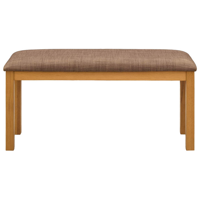 Bancă de Dining 95 x 32 x 45 cm Lemn de stejar masiv Gri WALTI