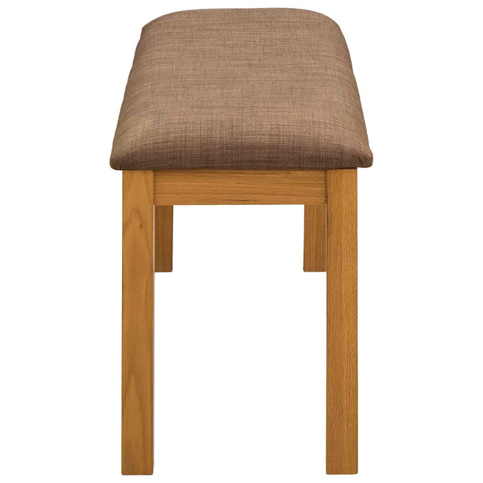 Bancă de Dining 95 x 32 x 45 cm Lemn de stejar masiv Gri WALTI