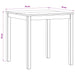 Masă de dining 75 x 75 x 75,5 cm Lemn de stejar masiv natural - WALTI WALTI