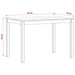 Masă de dining 110 x 75 x 75 cm Lemn de stejar masiv natural - WALTI WALTI
