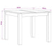 Masă de dining 90 x 90 x 75 cm Lemn de stejar masiv natural - WALTI WALTI