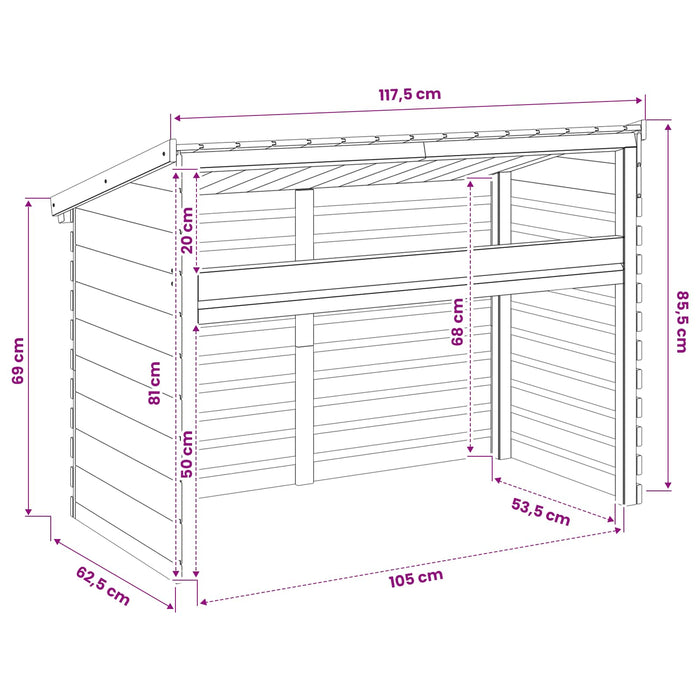 Husă pentru aer condiționat 117,5x62,5x85,5 cm - WALTI WALTI