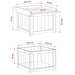 Cutie pentru perne de exterior Lemn de pin tratat - WALTI WALTI