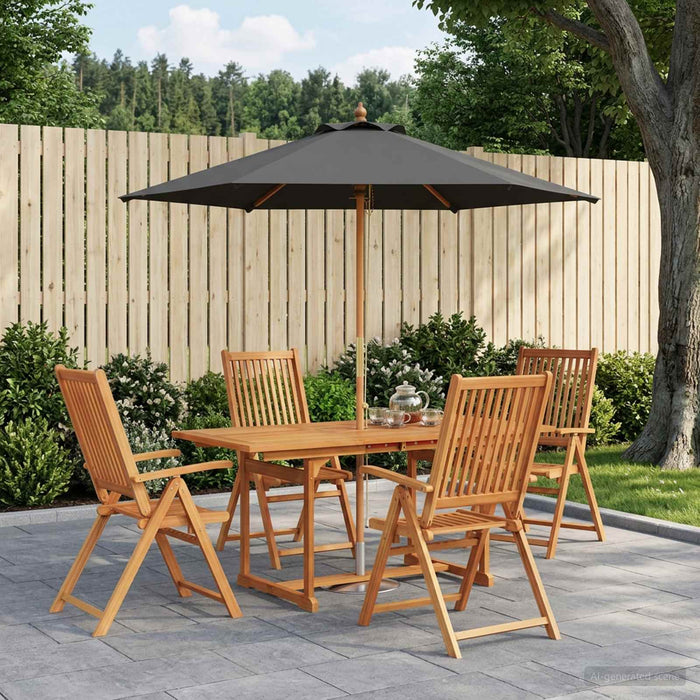 Set de dining pentru exterior cu umbrelă 6 buc. WALTI
