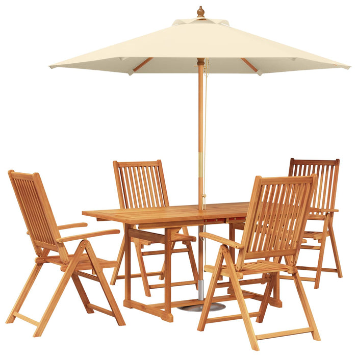 Set de dining pentru exterior cu umbrelă 6 buc. WALTI