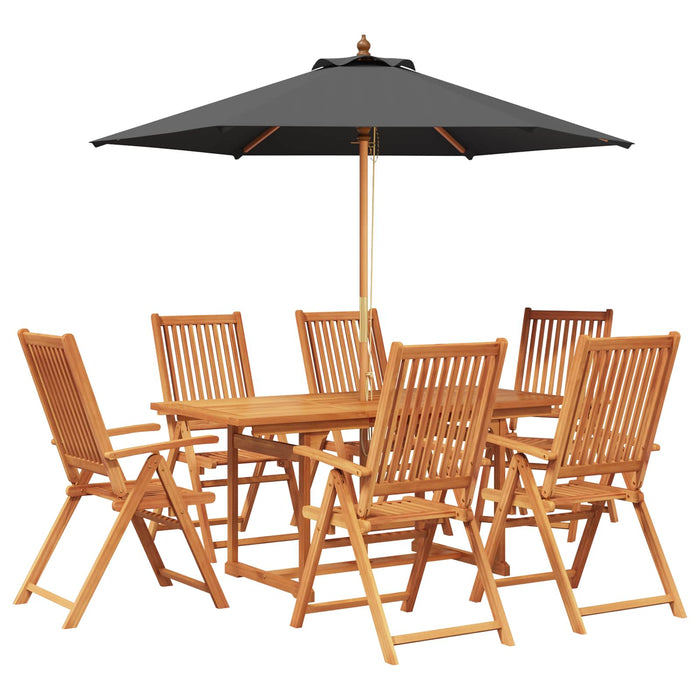 Set de dining pentru exterior cu umbrelă 8 buc. WALTI