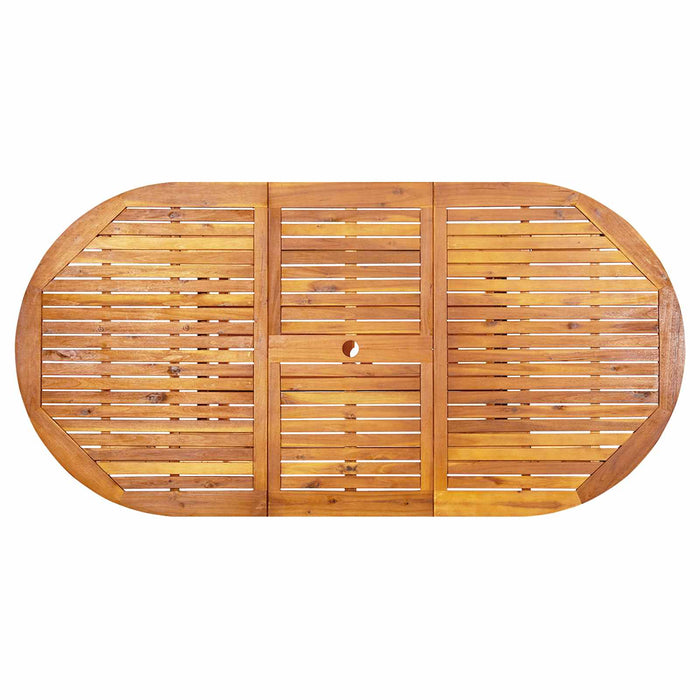 Set de dining pentru exterior cu parasolar 8 buc. WALTI