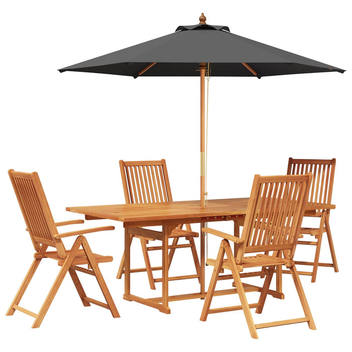 Set de dining pentru exterior cu parasolar 6 buc. WALTI